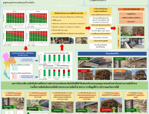 โครงการ การวิเคราะห์การสูญเสียน้ำตาล ประสิทธิภาพการผลิตน้ำตาล และผลกระทบจากอ้อยสดและอ้อยไฟไหม้ในกระบวนการผลิตน้ำตาลทราย
